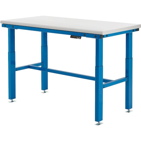 Global Industrial Heavy-Duty Electric Adjustable Workbench, 60 x 30in, Laminate Safety Edge 800579